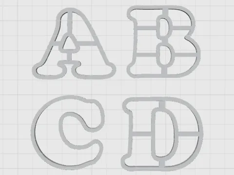 Cortador para modelado: Abecedario cortadores multiusos - Cooper — referencia de MakerWorld