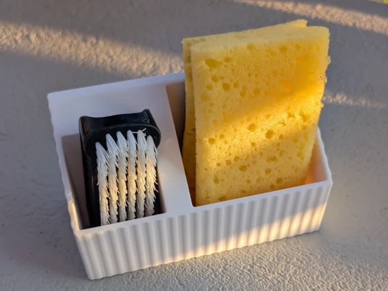 Sponge and nailbrush holder