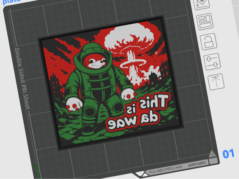 EOD Do u no da wae light box