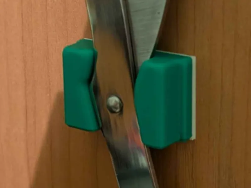 Magnetic Scissors Holder With Tesa Tape Mount