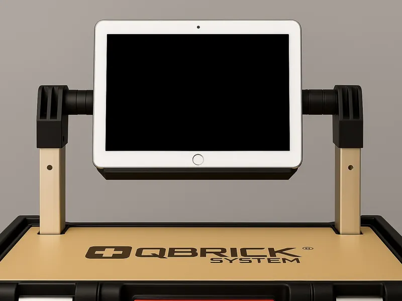 Qbrick Ipad/Tablet Holder for Handle (STEP/STL)