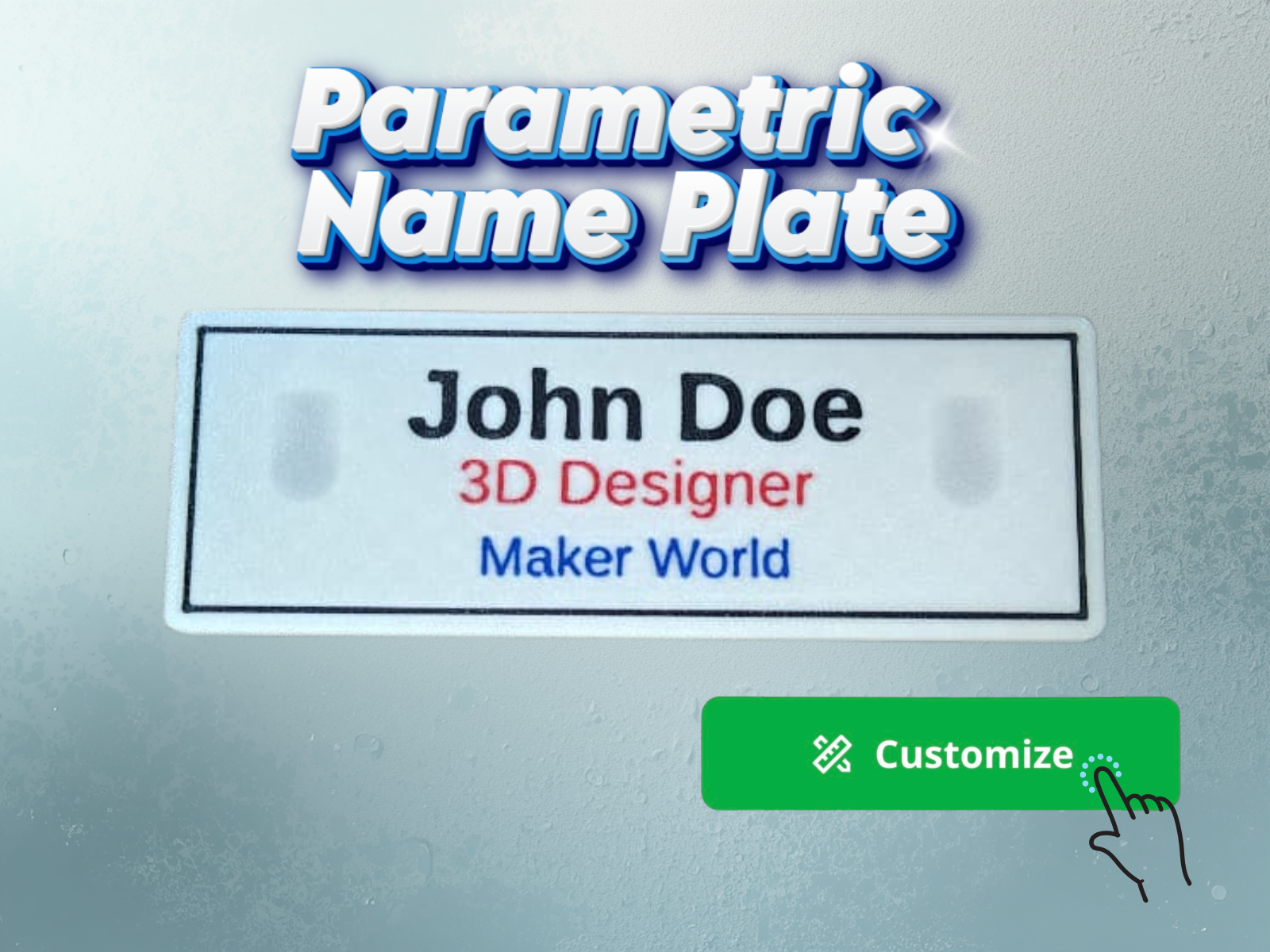 Parametric Name Plate Generator