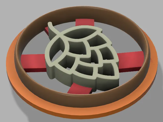 hop cookie cutter - Hopfen Ausstechform