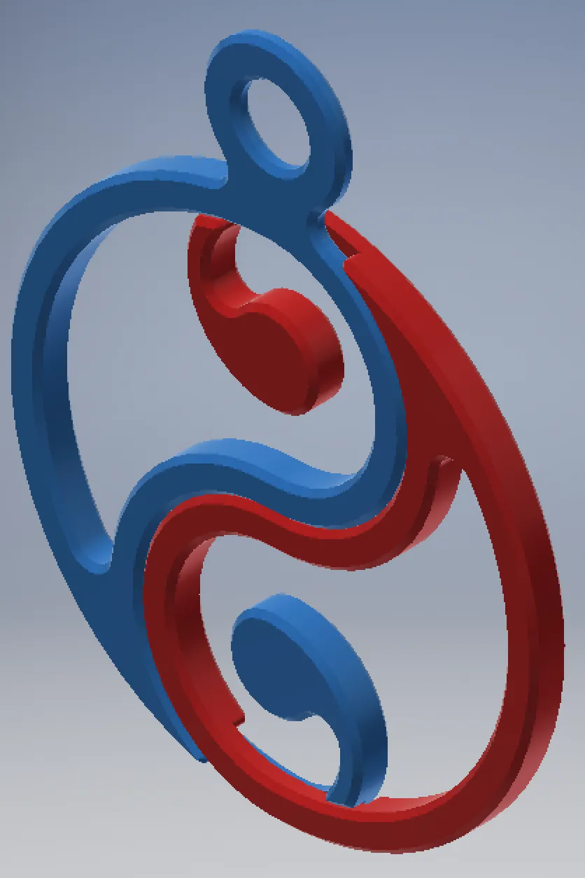 Yin&Yang Pendant - Free 3D Print Model - MakerWorld