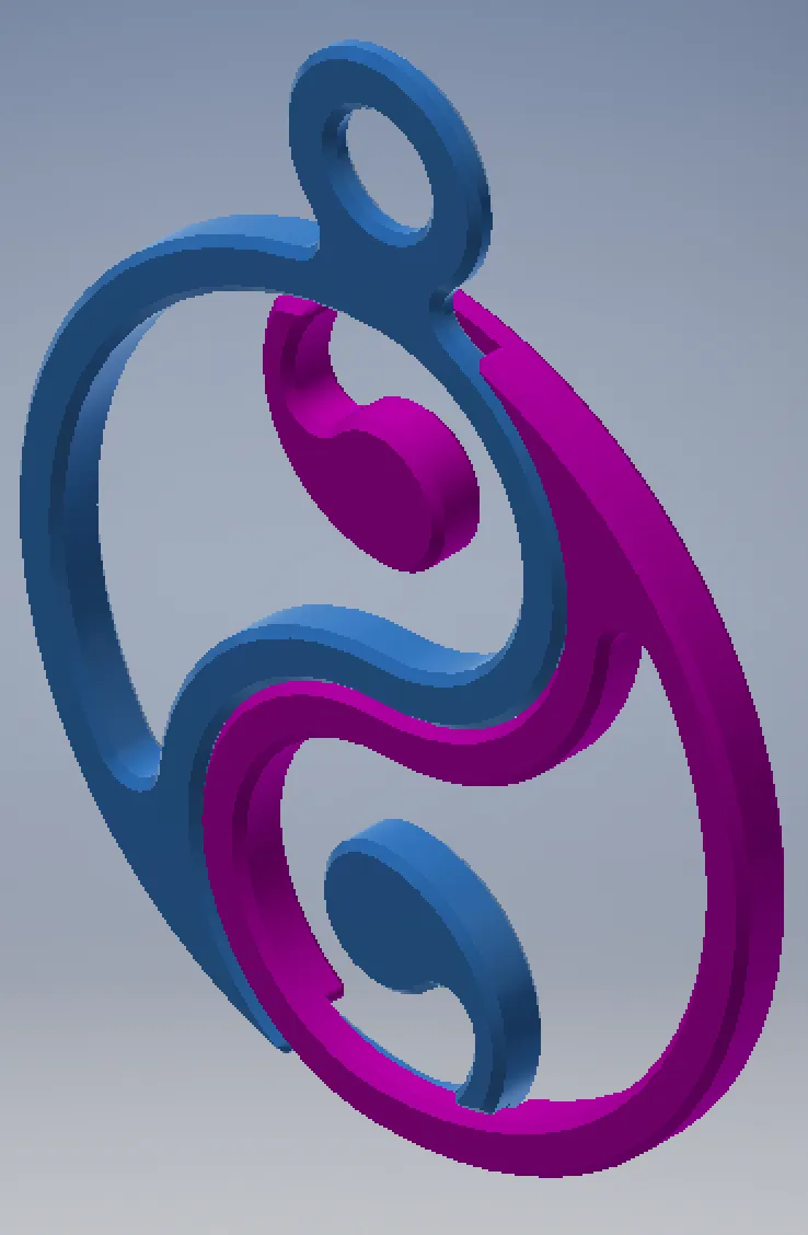 Yin&Yang Pendant - Free 3D Print Model - MakerWorld