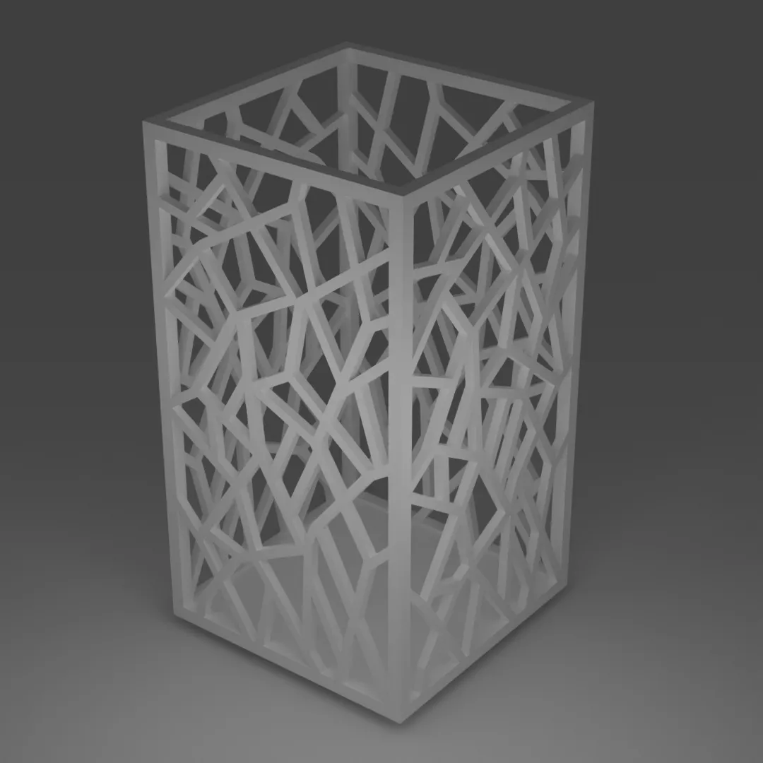Bougeoir rectangulaire