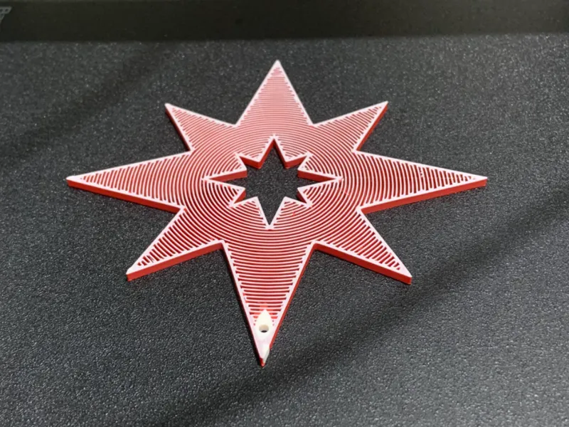 etoile de noel spiral