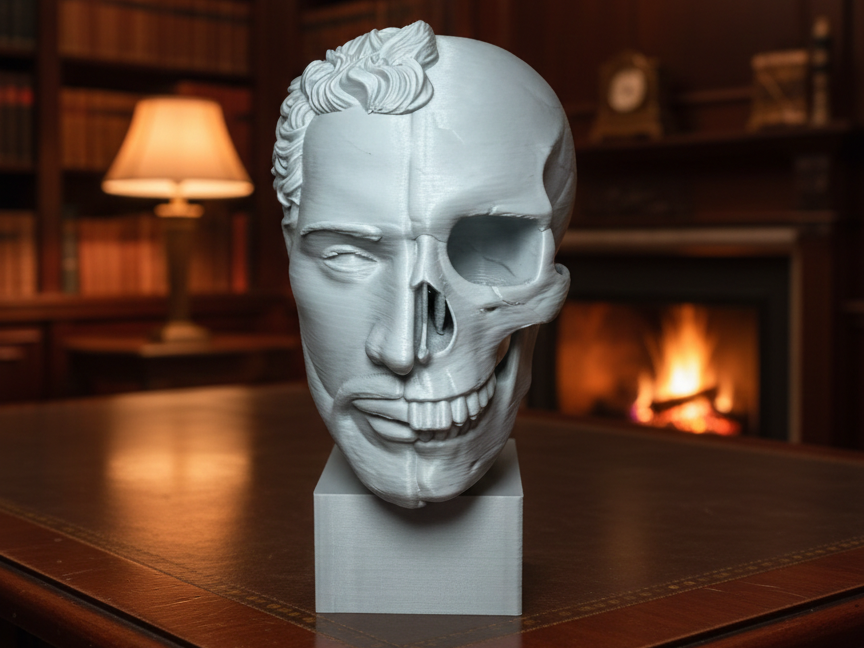 Anatomische Skulptur (Split-Face)