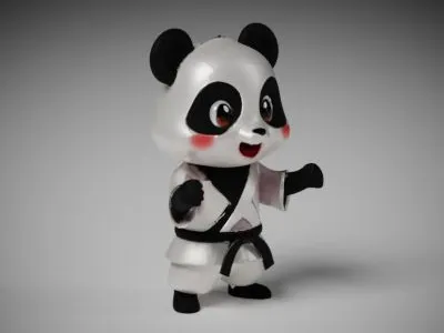 Karate Kimono Panda
