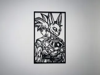 Goku and Beerus Wall Art