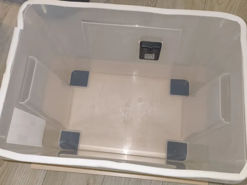 Halter für IKEA Samla Kisten 