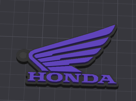 Miniatura 3 do modelo 3D Honda Keychain