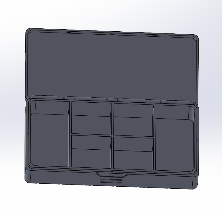 Miniatura 2 do modelo 3D 小零件收纳盒（mini可打）