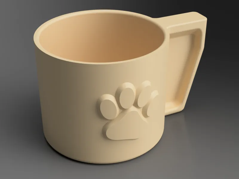 Dog food scoop one cup