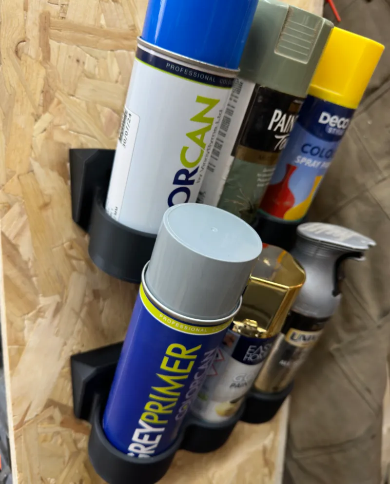 Tilted Wall Mount for Aerosol Cans