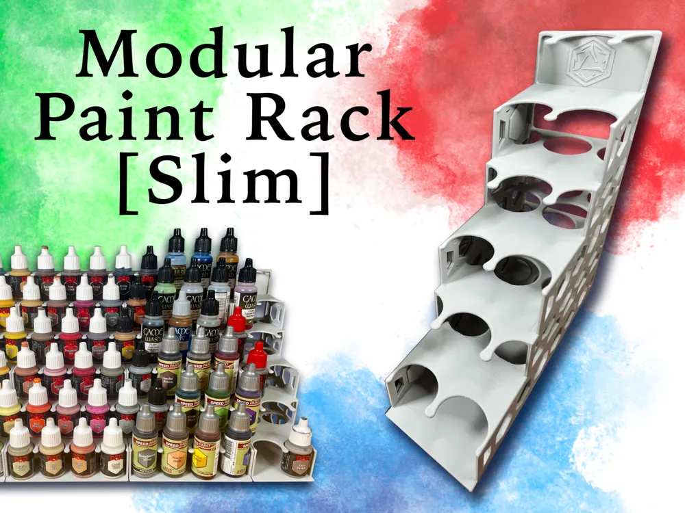Modular Paint Racks Modular Paint Rack: SLIM - AP & Vallejo Bottles by How About That ...