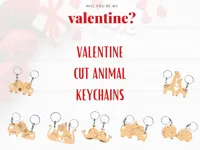 Duo de porte-clés animaux — Saint-Valentin — photo 1