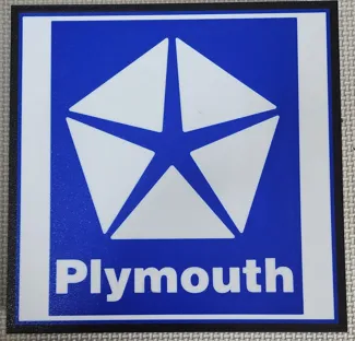 80's Plymouth Logo Light box