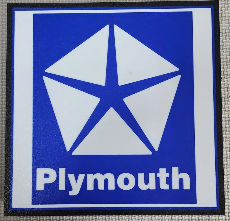 80's Plymouth Logo Light box