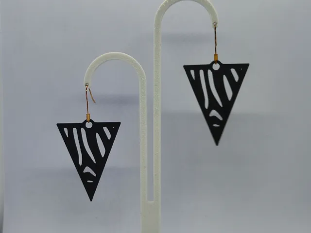 Aretes Zebra Noir