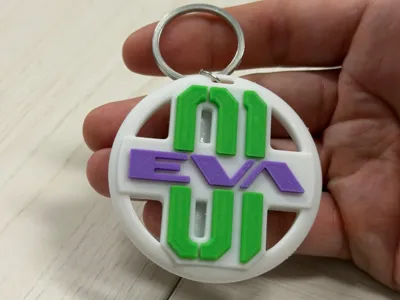 Evangelion Keychain EVA 01