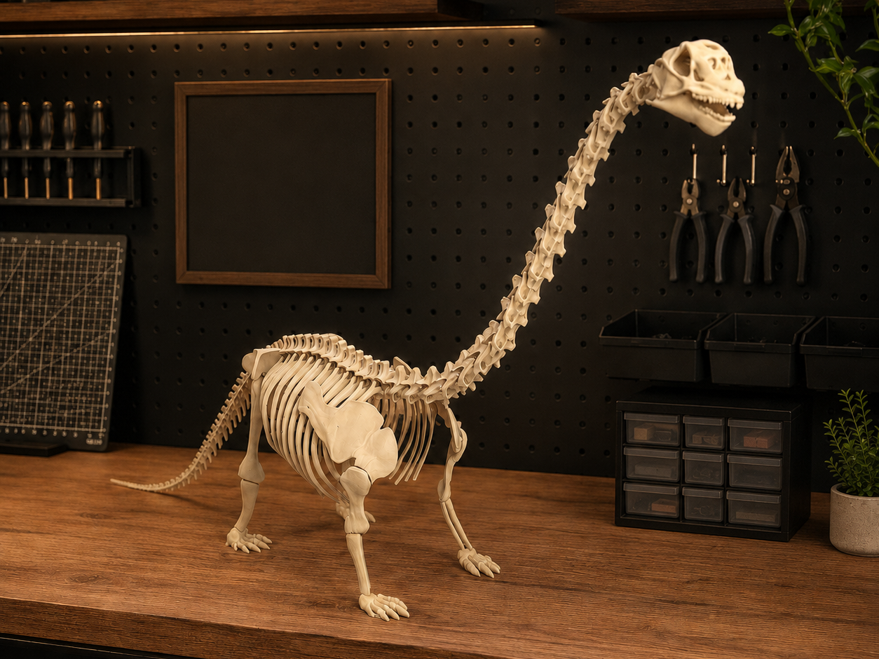 Sauropod Skeleton Remix