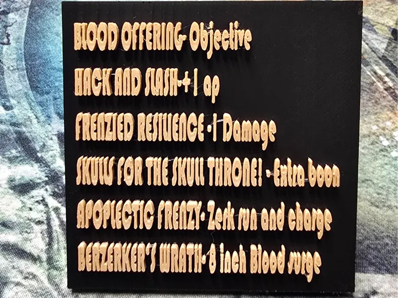World Eater Berserker Stratagem Reminder Tablet