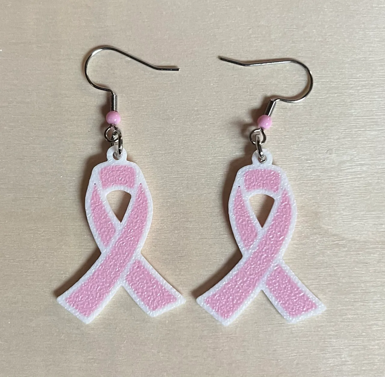 Breast Cancer Awareness Earring view 3