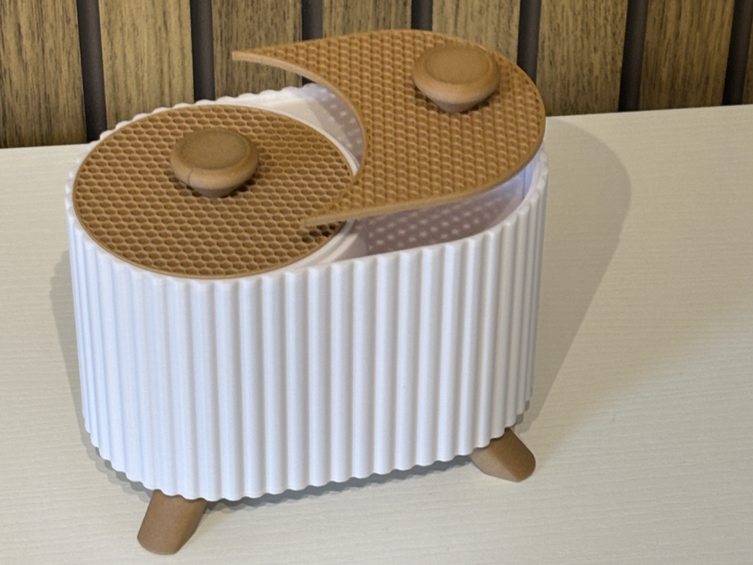 Rangement pour coton tiges et disques démaquillant