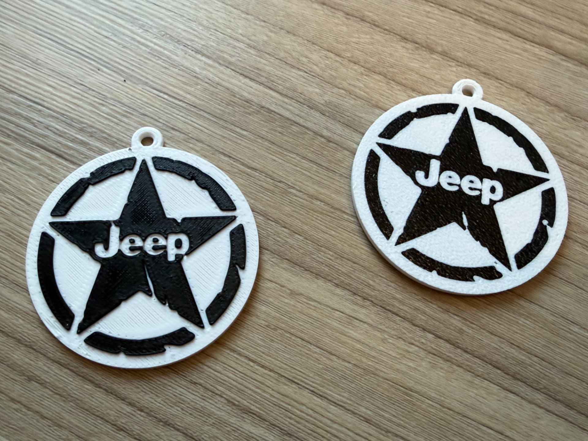 Portachiavi JEEP, doppia faccia