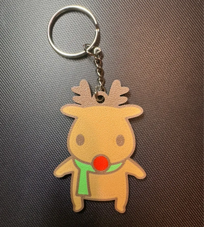 Christmas Reindeer Keychain
