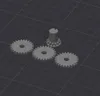 Optional: gears without holes, to be drilled by yourself