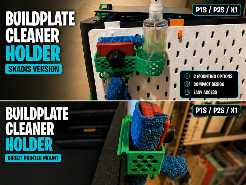 Bed Cleaner Holder (with or without Skadis)