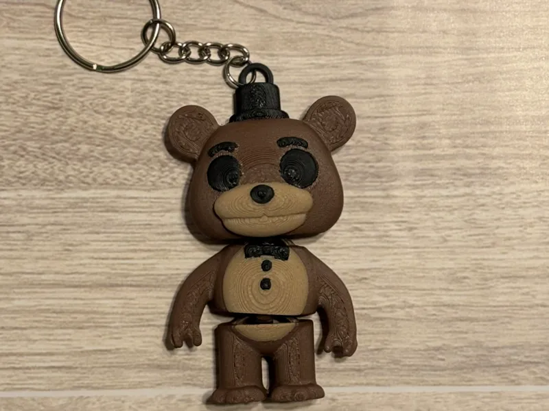 FNAF Freddy Fazbear flexi Keychain