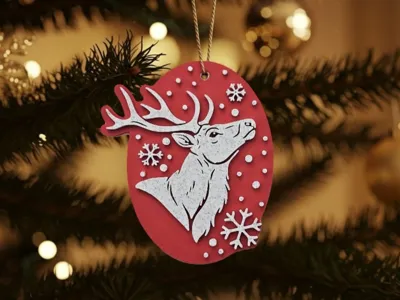 Reindeer - Shape - Christmas decoration NO AMS