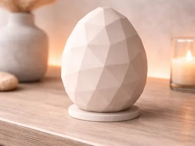 Geometric 3D Printed Egg