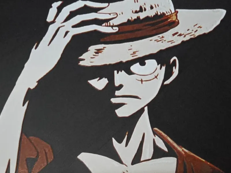 luffy one piece straw hat pirate / Hueforge