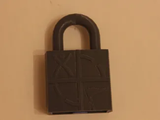 Geocaching fake lock for bisontubes or small tubes