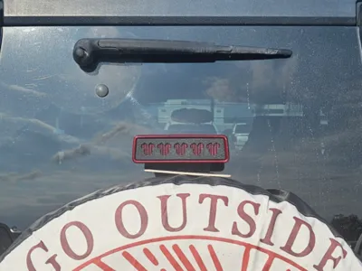 Minnie Themed Jeep Brake Light Cover
