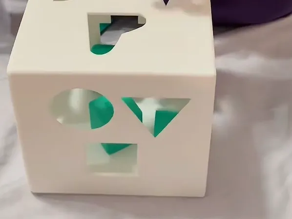 3D shape box toys for learning