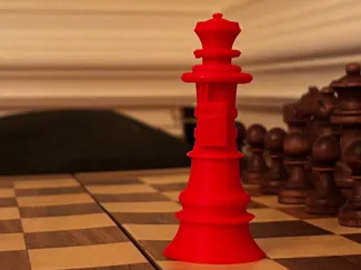 Chess Queen With a Bomb on It