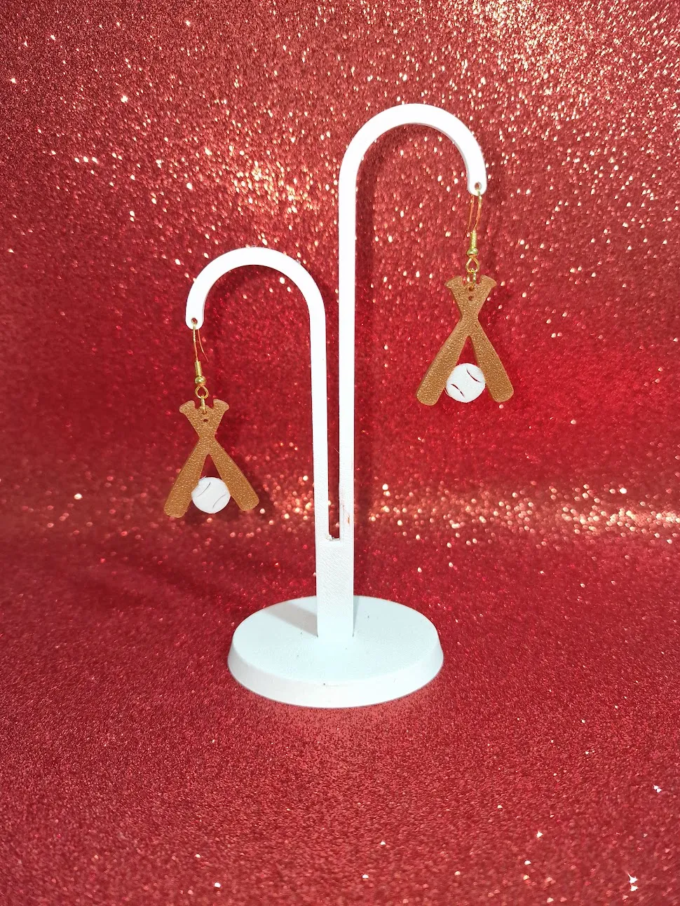 Baseball V2 earrings view 3