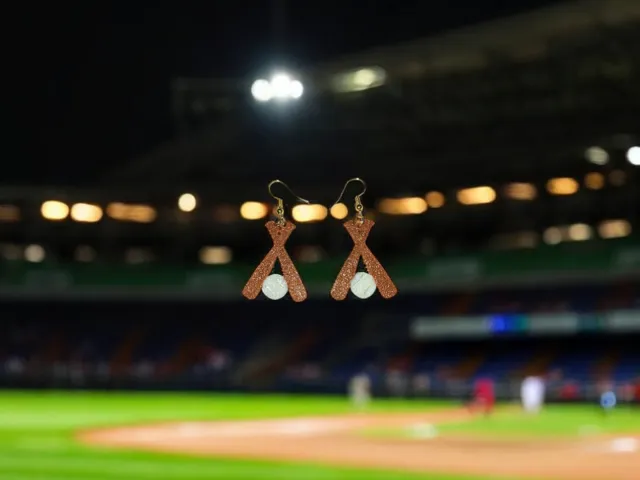 Baseball V2 earrings
