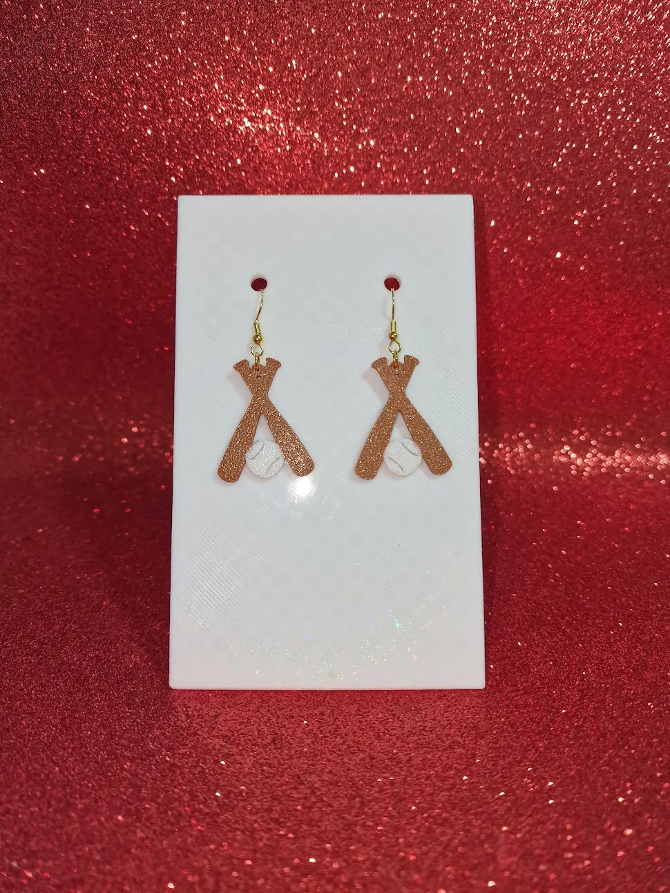 Baseball V2 earrings view 2