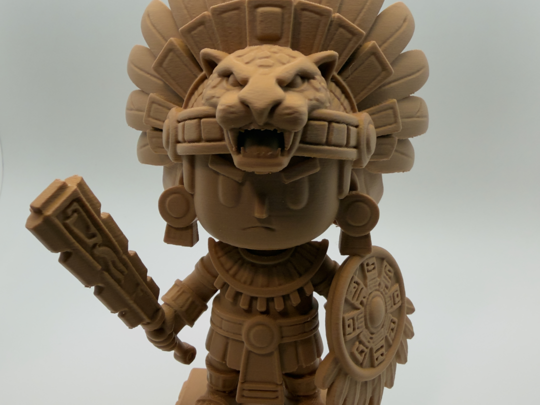 guerrero azteca escultura