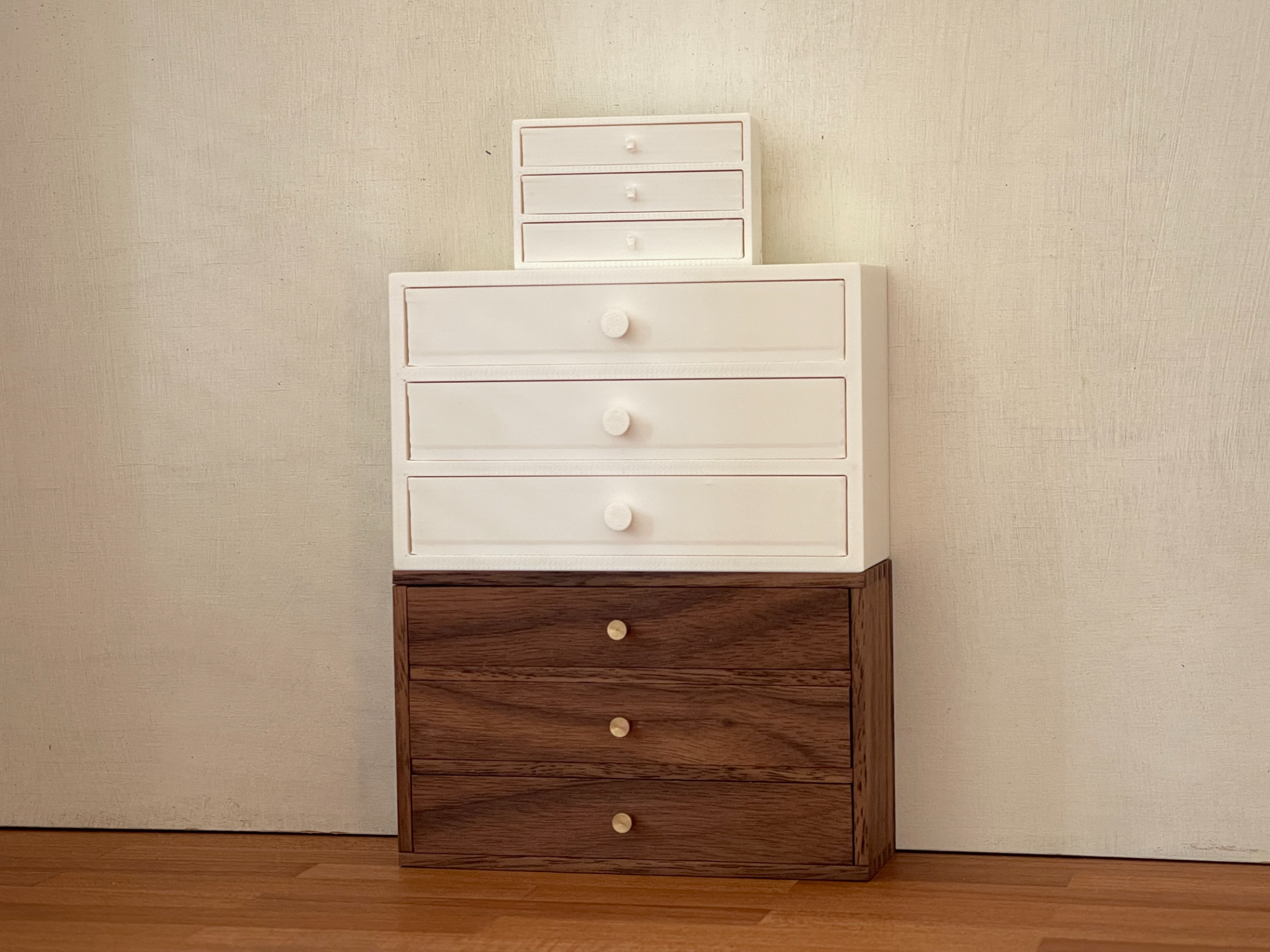 【Type C】Dollhouse Desktop Shelf, Modular Cabinet