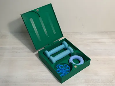 Dumbbell-Grip Strengthener-Finger Exerciser-Organizer