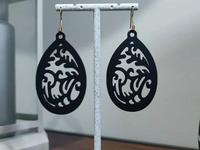 Aretes Salpicaduras de Tinta