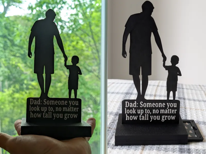 Father's Day Trophy and Gift Card Holder