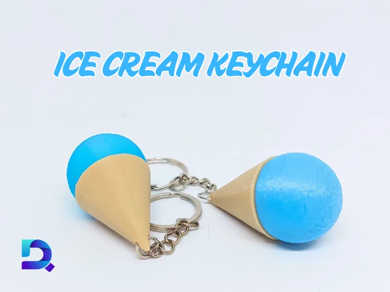 Ice Cream Keychain